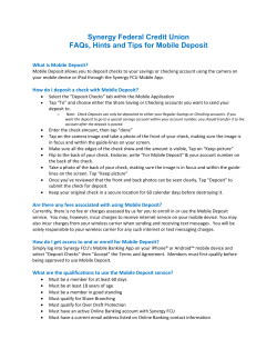 Frequently Asked Questions - Synergy Federal Credit Union