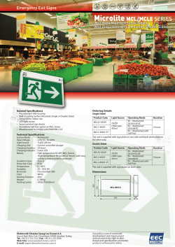 Microlite MCL/MCLE SERIES