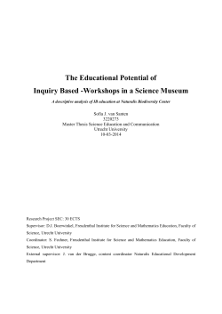 The Educational Potential of Inquiry Based