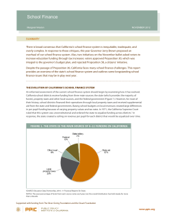 School Finance - Public Policy Institute of California