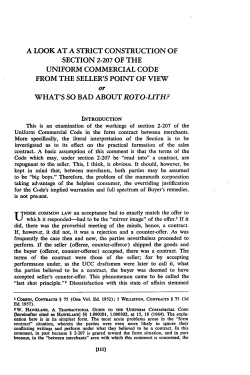 Look at a Strict Construction of Section 2