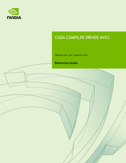 CUDA Compiler Driver NVCC