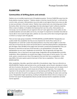 plankton - The Gundalow Company