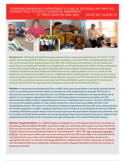 stanford emergency department`s clinical decision unit and the