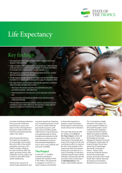 Life Expectancy - State of the Tropics