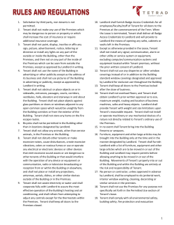 Campus Rules and Regulations
