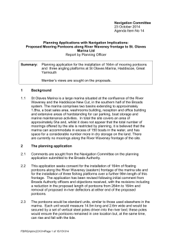 Planning Application with Navigation Implications