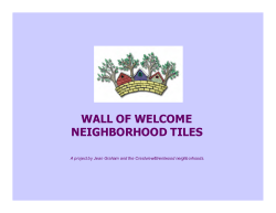 wall of welcome neighborhood tiles