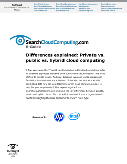 Differences explained: Private vs. public vs. hybrid cloud