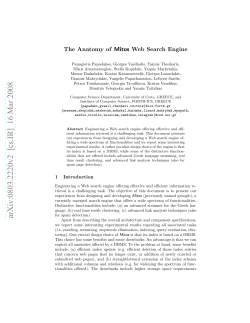 arXiv:0803.2220v2 [cs.IR] 16 Mar 2008 - FORTH-ICS