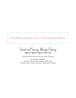 Sweet and Sassy, Always C lassy