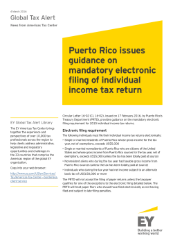 Puerto Rico issues guidance on mandatory electronic filing of