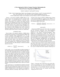 A New Approach to Derive Canopy Structure Information for Boreal
