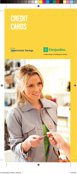 credit cards - Westminster Visa