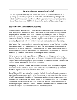 6.3.5 - What are tax and expenditure limits