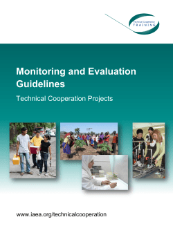 Monitoring and Evaluation Guidelines