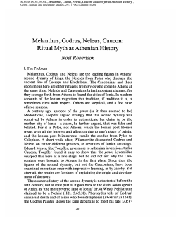 Melanthus, Codrus, N eleus, Caucon