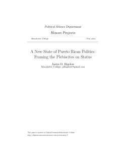 A New State of Puerto Rican Politics