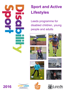 Leeds Disability Sport Programme 2016