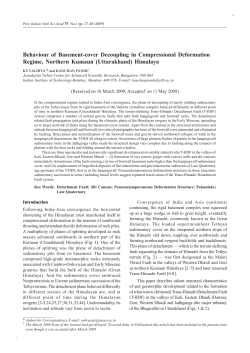 Behaviour of Basement cover Decoupling in Compressional
