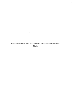 Inferences in the Interval Censored Exponential Regression Model