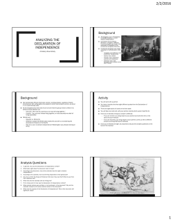 Analyzing the Declaration of Independence