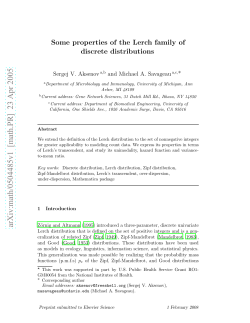 arXiv:math/0504485v1 [math.PR] 23 Apr 2005
