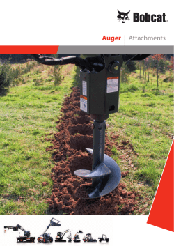 Bobcat Auger Brochure