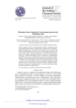 Molecular forms of galectin-1 from human placenta and trophoblast