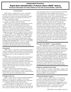 RSID&trade;-Saliva - Independent Forensics
