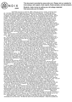 Adolf Hitler was born on April 20, 1889, in