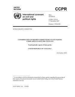 International covenant on civil and political rights