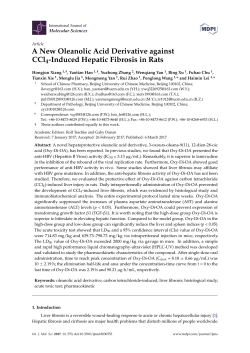 A New Oleanolic Acid Derivative against CCl4