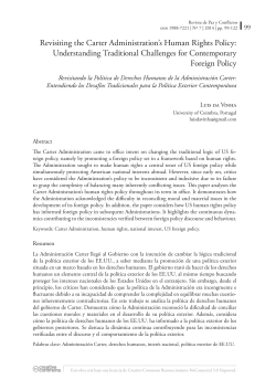 Revisiting the Carter Administration`s Human Rights