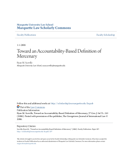 Toward an Accountability-Based Definition of Mercenary