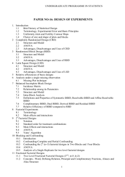 Design of Experiments