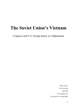 The Soviet Union`s Vietnam - UvA-DARE