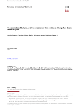 Characteristics of Sulfuric Acid Condensation on