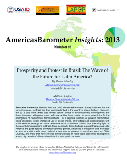 Prosperity and Protest in Brazil