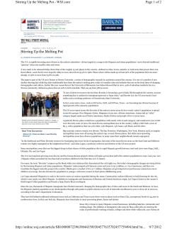 Stirring Up the Melting Pot