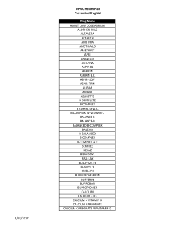 Preventive Drugs available at $0 Cost Share