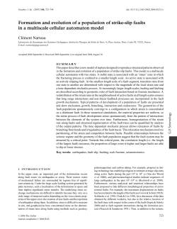 Formation and evolution of a population of strike