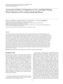 and Right-Shifting Prisms Depends on Pre