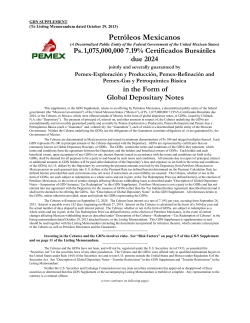 Petr&oacute;leos Mexicanos - Irish Stock Exchange