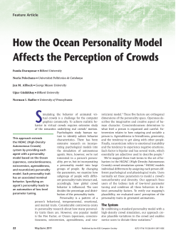 How the Ocean Personality Model Affects the Perception of