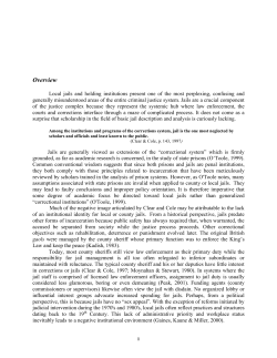 Overview - Texas Commission on Jail Standards