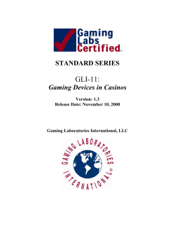 Gaming Devices in Casinos - Gaming Laboratories International