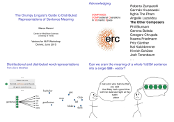The grumpy linguist`s guide to distributed - clic