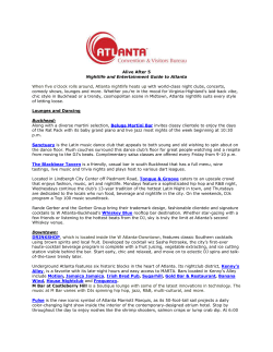 Alive After 5 Nightlife and Entertainment Guide to Atlanta When five