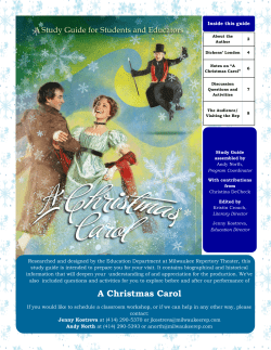A Christmas Carol - Milwaukee Repertory Theater